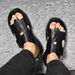 Popular Men's 2026 Summer Trendy Casual Beach Shoes Breathable Soft Surface Comfortable Thick-soled Roman Sandals_vogvips.com