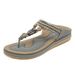 923-4 Spring Summer 2025 New Lightweight Comfortable Flat For Women Casual Fashion Beach Large Size Sandals_vogvips.com