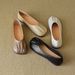 Round Head Single Shoes Women's Flat-bottomed Pleated One-pedal Retro Grandma Shoes Soft-soled Mary Jane Shoes_vogvips.com