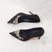 Red Stiletto Heels For Brides Traditional Chinese Wedding Dresses High Heels For Toasting With Chain And Rhinestones_vogvips.com