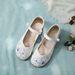 Ethnic Style Embroidered Fabric Women's Single Zero Batch Oxfords Soft Sole Dance Hanfu Shoes_vogvips.com