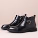 European Warm Series Men Genuine Leather Business Formal Shoes Motorcycle Rider Short British Style Men's Boots_vogvips.com