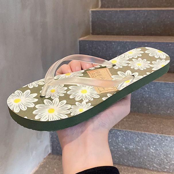 Women's Slim Fit Flip-Flops Beach Ins Home Bathroom Shower Shoes Toe Post Flat Lazy Sandals Outdoor Garden_vogvips.com