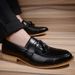 Spring New Men's Business Formal Korean Style Trendy Casual Pointed Toe British Leather Shoes Men_vogvips.com