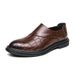 Suitable For All Seasons 2025 Spring And Autumn Lazy Slip-On For Men, Large Size Business Loafers, Casual Shoes, Men's Wedding Leather Shoes_vogvips.com