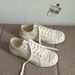Cream White Sneakers Couples Canvas Shoes_vogvips.com