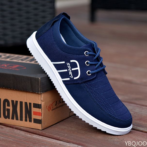 Men's New Fashion Lace Up Footwear Casual Canvas Men Light Breathable Sneakers Classic Male Vulcanized Shoes Zapatos_vogvips.com