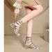 Sexy High-Top Roman For Women 2026 Summer New Fashion Hollow Out Sandals With Shiny Leather And Crystal Chunky Heels_vogvips.com