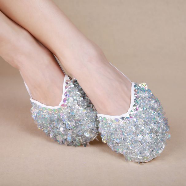 Dancer Vertical Half Shoes Belly Dance Practice Shoes Belly Dance Training Foot Cover Shoe Pads_vogvips.com