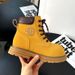 6005 British Style Men's Yellow 2025 Autumn New Classic Super Popular Street Casual Genuine Leather Martin Boots_vogvips.com