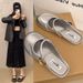2025 Popular Model: Round-toe, Shallow-cut, Soft-soled, Soft-surface, Korean-style Casual Versatile Loafers For Women,_vogvips.com