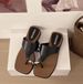 Women's Color Block Square Toe Slip-On Sandals Stylish Wedge Heel For Summer Fashionable Beach Shoes_vogvips.com