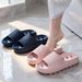 Bathroom Slippers Non-Slip Odor-Free Home Bath Quick-Dry Hollow Out Water-Draining Hotel Couple Sandals For Women_vogvips.com