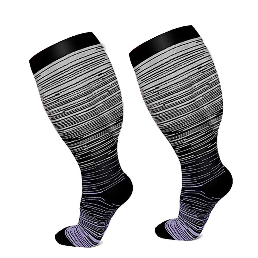 Extra size extra fat pressure socks High elastic veins secondary elastic socks Fat calf socks_vogvips.com