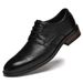 Euro Step Men's Brogue Low Top New Burnished British Style Carved Rubber Business Formal Vintage Leather Shoes_vogvips.com