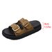 2025 New Fashion Women's Platform Thick Sole Slippers With Belt Buckle, One-Strap Beach Sandals For Women_vogvips.com