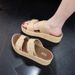 Women's Shoes New Summer Slippers For Home Non Slip Wedge Heel Flip Flops Outdoor Versatile Height Increasing Women's Shoes_vogvips.com
