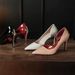 8001-1 New Model Blade High Heels With Side Air Cushion, Sexy Black Pointed Toe Stiletto Heels, Exquisite Red Sole_vogvips.com