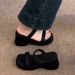 Women's Summer Outdoor Fashion Thick-soled To Pair With Skirts, Height-increasing 2026 New High-end High-heeled Sandals_vogvips.com