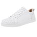 European Style Men's CL Black Red Sole Studded Casual Simple Social Youth Sneakers Fashion Trend Leather Shoes_vogvips.com