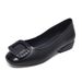 Women's Moccasins Soft Soled Slip on Square Toe Breathable Versatile Comfortable Shoes for Spring Autumn Middle-Aged And Elderly_vogvips.com