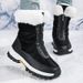 Winter Snow Boots Women Waterproof Suede Warm Plush NonSlip Rubber Skiing Hiking Shoes Stylish Winter Essential Causal Shoes_vogvips.com