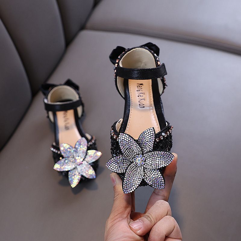 New Lady Baby Girls Girl Princess Diamond Single Shoe Shoes Dance Show Shoes_vogvips.com