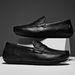 Autumn And Winter First Layer Genuine Leather Slip-On Shoes, Small Size Men's Casual Leather Shoes, Soft Leather Moccasi_vogvips.com