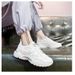 Men's Chunky Dad Sneakers - Breathable Platform Shoes For Casual & Sports, Spring/Autumn Height-Increasing Fashion Shoes_vogvips.com