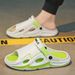 Men's Summer Slippers For Outdoor Wear, Anti Odor, Anti Slip, Shit Stepping Thick Sole, Outdoor Leisure Sports, Driving, Two Wear Beach Sandals_vogvips.com