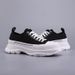 The Black And White Canvas Sponge Shoes Can Be Worn All Year Round. The Thick-soled Ones Show Your Proportion And Are Suitable For Both Men And Women_vogvips.com