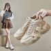Sports Shoes For Women In Autumn 2025, New Thick Soled Versatile Dad Shoes, Anti Slip Soft Soled Casual Running Shoes, White Shoes_vogvips.com