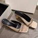 Women's Vintage Heels – European Style Open-Toe Sandals With Crystals (Elegant Block Heel Slippers)_vogvips.com