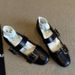 Lancui French Style Women's Flat Commuter Ballet Gentle Evening To Match Dresses One-Strap Mary Jane Shoes_vogvips.com