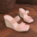 Women's Wedge Platform High Heeled Sandals Summer Slip-On Straw Rope Sole Plus Size Shoes Comfortable Breathable Casual Espadrilles_vogvips.com