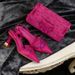 Ladies' Shoe Bag Set Elegant Rhinestone Buckle Fine Fabric Pointed Toe High Heels Women's Dress Shoes_vogvips.com