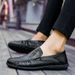 Fashionable doudou shoes Korean casual shoes Breathable leather men's shoes_vogvips.com