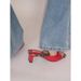 Spring/Summer New Style Elegant Slimming Sweet Retro Leopard Print Plaid Bow High Heeled Sandals For Women_vogvips.com