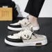 Men's Canvas Slip-On Summer Shoes Breathable Outdoor Sandals Half Slippers Lazy One-Touch Dragree Leisure Style Footwear_vogvips.com