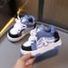 Children's Sports Shoes Boys Solid Bottom Board Shoes Girls High Top Casual Shoes Soft Soled Baby Bread Shoes_vogvips.com