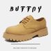 Buffny Men's Derby Shoes - Breathable Formal Business Oxford With Thick Sole & Height Increase - Brown Leather Shoes For Wedding, Office_vogvips.com
