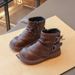 Girls' Ankle Boots 2025 New Style Children's Leather Boots With Cotton Added For Spring And Autumn_vogvips.com