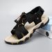 2026 New Leather Stylish Summer Beach Man Casual Comfy Barefoot Sandals Outdoor Breathable Walking Shoes_vogvips.com