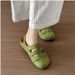 Women's Woven Sandals With Covered Toe, New Korean Style For Summer 2026, Popular Roman Shoes, Dopamine Half-slippers_vogvips.com