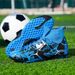 Soccer Shoes Men's and women's high top sneakers grass non-slip broken spike training shoes primary school growth spike sneakers_vogvips.com