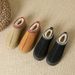Women's Shoes Snow Boots Women's Winter New Fashion Integrated Baotou Slippers Muffin Thick Bottom Fur Cotton Shoes Women_vogvips.com