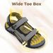 FitVille Mens Sandal Wide Toe Box Walking Athletic For Men With Arch Support Cushion Slip-Resistant Beach Sandals_vogvips.com