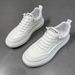 Men's 2025 New Spring Versatile High-End Feeling, One Foot Casual Board , Leather Sports Fashion, White And Trendy_vogvips.com