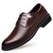 Summer Cowhide Hollow Men Comfortable Breathable Leather Sandals Fashion Lace-up Lightweight Formal Business Men's Shoes_vogvips.com