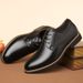 2026 47 Size Extra-large, 48 Size Men's Business Formal Leather Shoes, British Style, Black Color, Wedding Groom's Pointed-toe Leather Shoes_vogvips.com